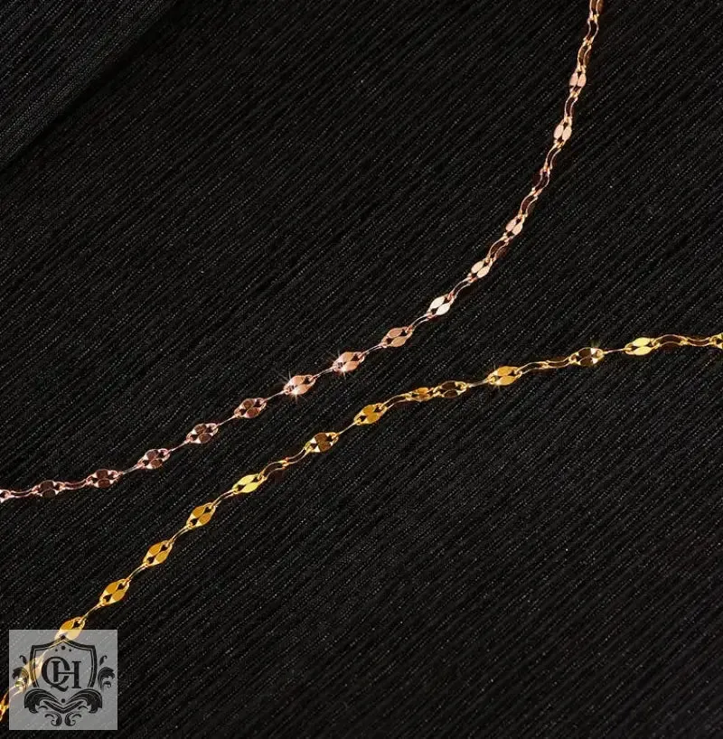 18k Gold Exquisite Lips Design Versatile Anklet