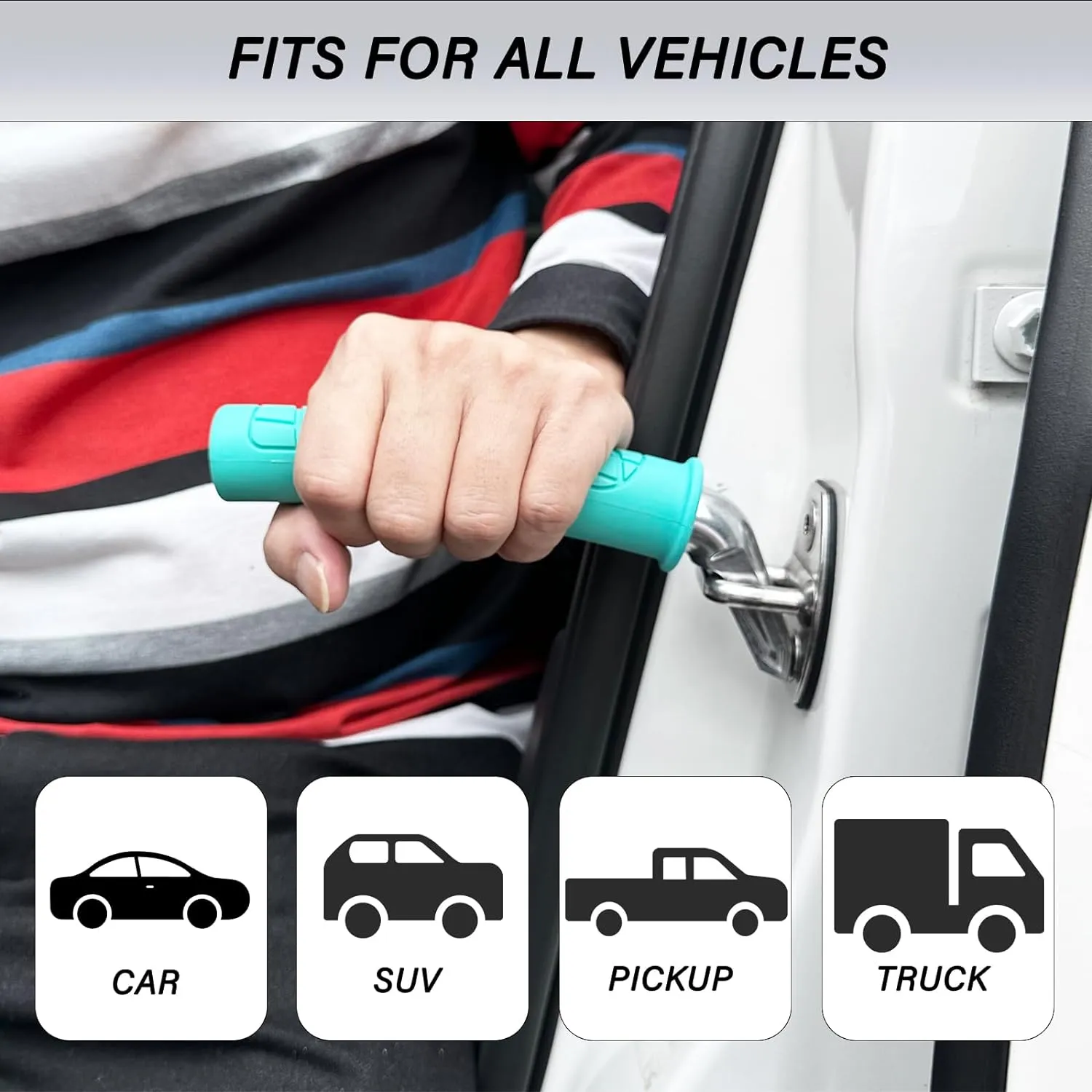 2 Pack Car Door Handle for Elderly Car Handle Assist Portable Vehicle Support Handle for Easy Sit to Stand Assistance  for Seniors and Handicapped