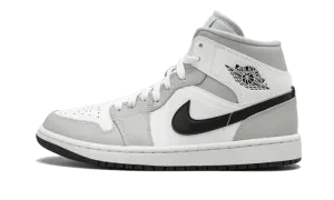 Air Jordan 1 Mid White Light Smoke Grey
