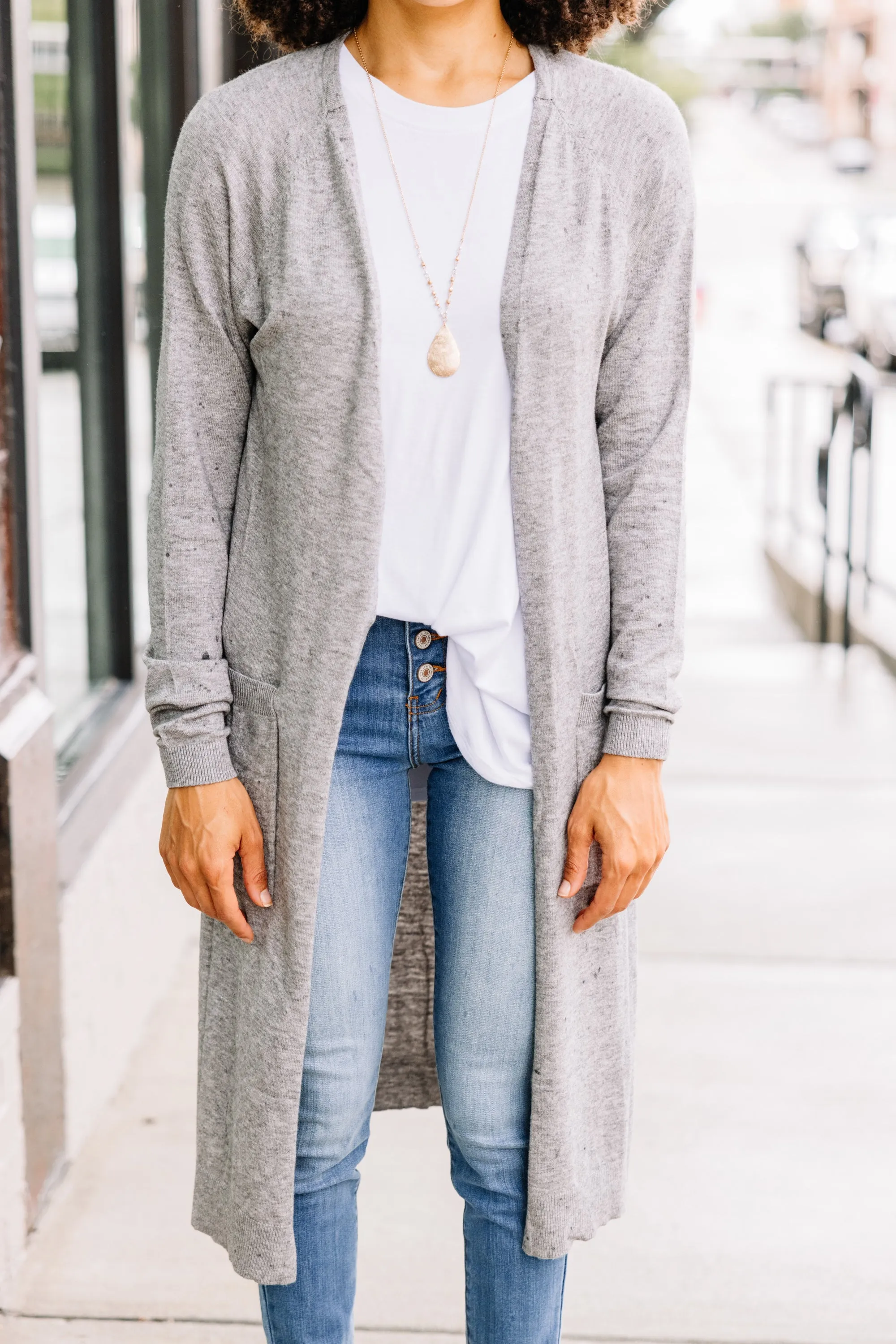 All Class Heather Gray Cardigan