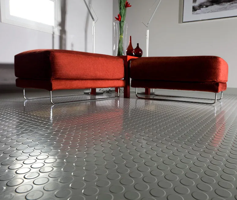 Anti-Slip Flexible PVC Industrial Flooring 100% PVC, Flame Resistant, Oil & Grease Resistant, Easy Install, Hygienic, Anti-Fatigue - Linear Metre