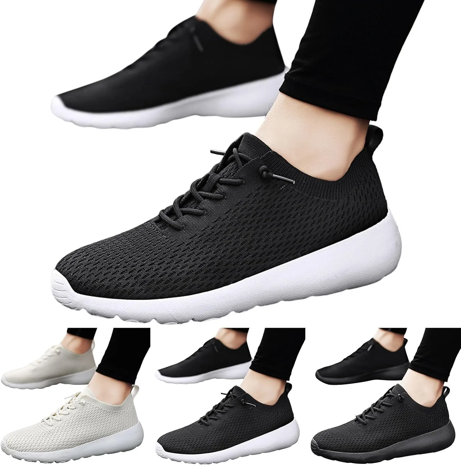 Athletic Fashion Sneakers for Men Comfortable Lightweight Casual Walking Shoe Hook and Loop Orthopedic Sneakers