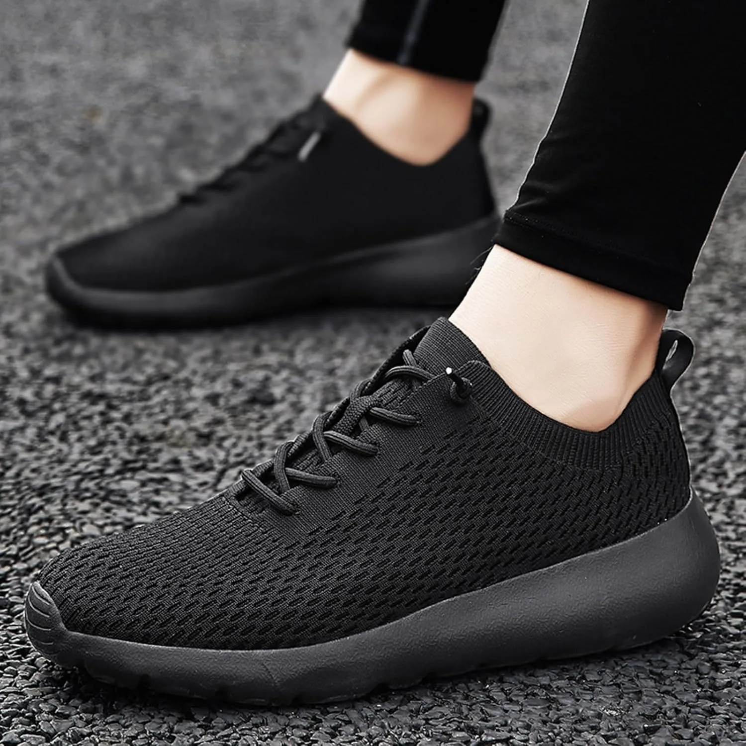 Athletic Fashion Sneakers for Men Comfortable Lightweight Casual Walking Shoe Hook and Loop Orthopedic Sneakers