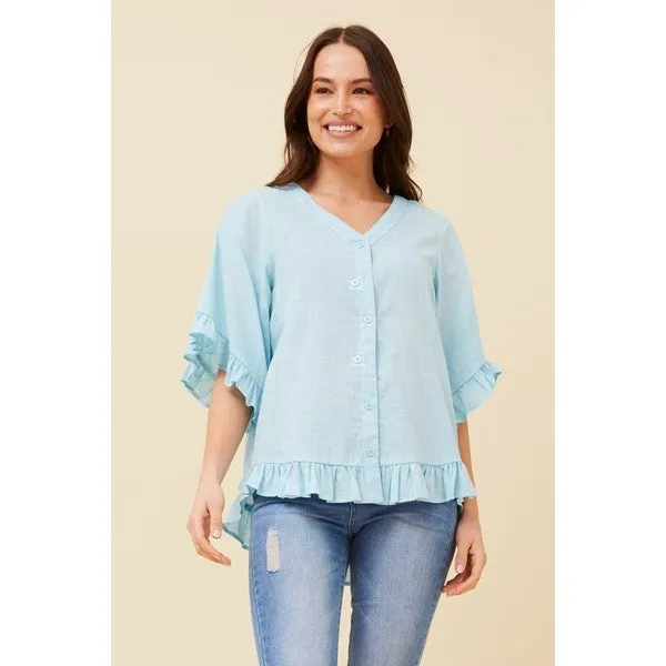 ATTORA FRILL DETAIL TOP