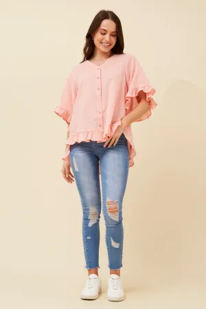 ATTORA FRILL DETAIL TOP