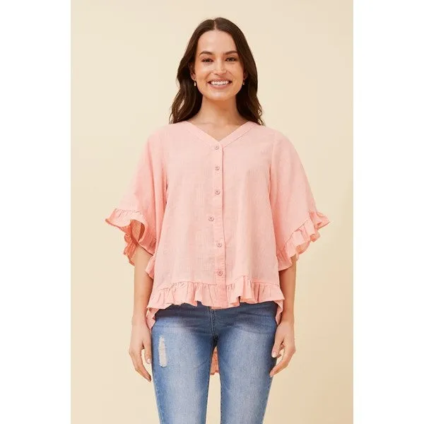 ATTORA FRILL DETAIL TOP