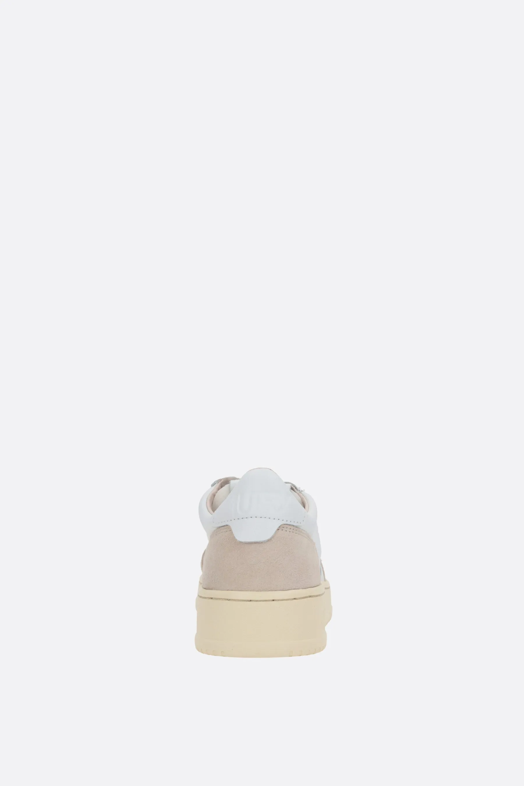 Autry Medalist smooth leather and suede sneakers