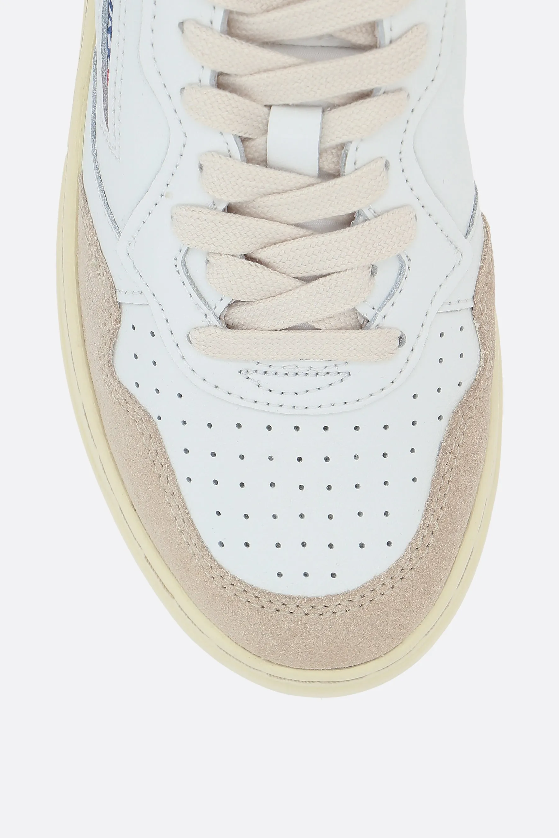 Autry Medalist smooth leather and suede sneakers
