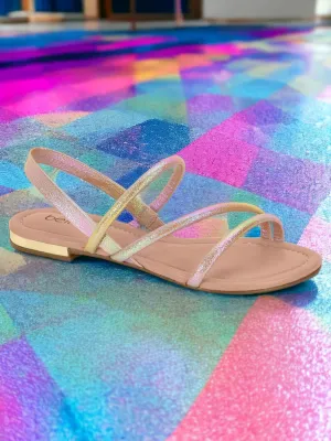 Beira Rio Ladies Comfort Multi-Strap Glittery Sandals (Only Size 38/7)