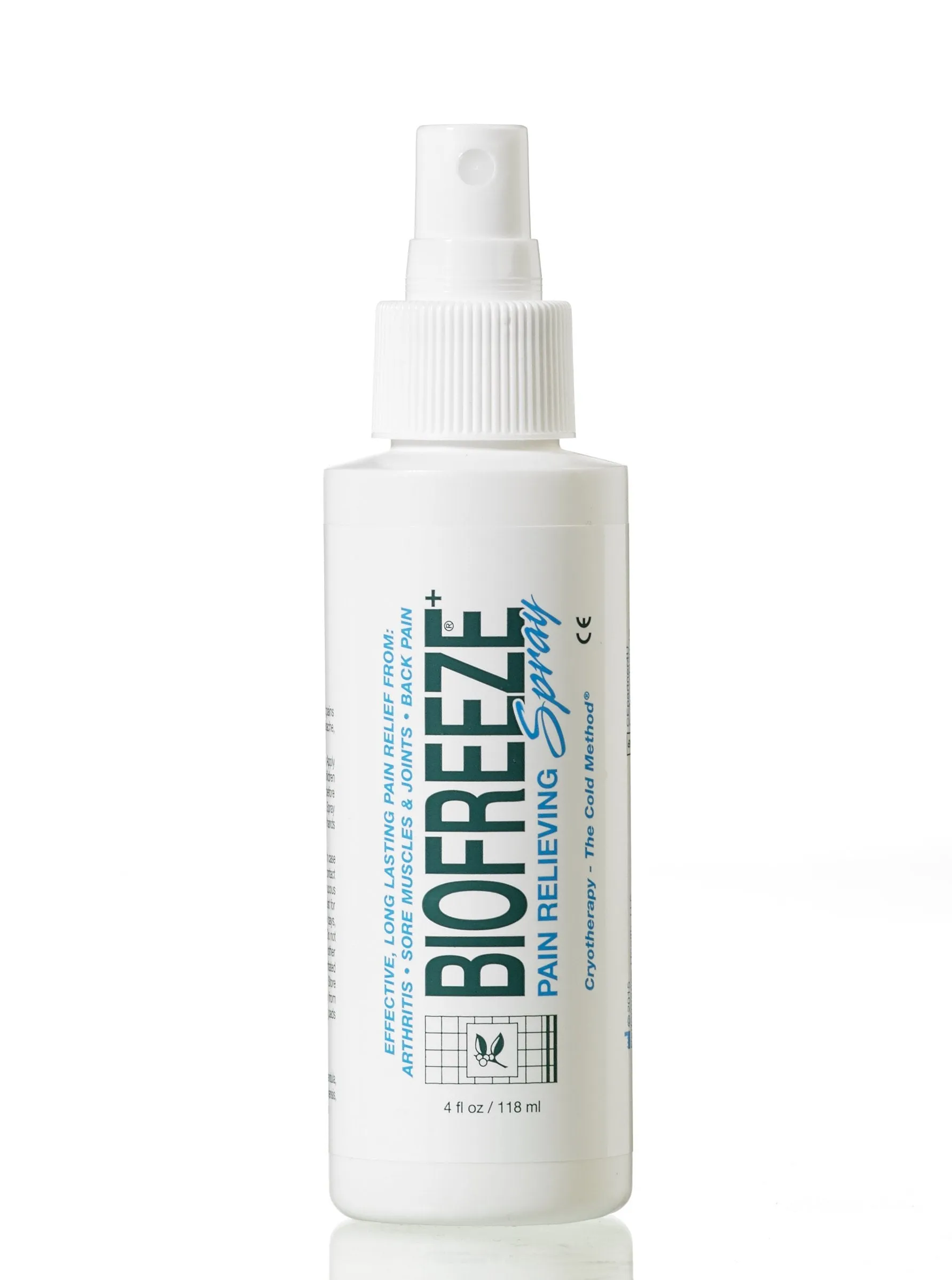 Biofreeze Pain Relieving Spray, 118 ml, Cooling Topical Analgesic, On-the-Go Use, Long Lasting, Soothing, Targeted Pain Relief, Cold Therapy for Athletes, Fast Acting for Muscle, Joint & Back Pain 118ml Pack of 1