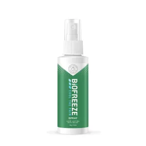 Biofreeze Pain Relieving Spray, 118 ml, Cooling Topical Analgesic, On-the-Go Use, Long Lasting, Soothing, Targeted Pain Relief, Cold Therapy for Athletes, Fast Acting for Muscle, Joint & Back Pain 118ml Pack of 1
