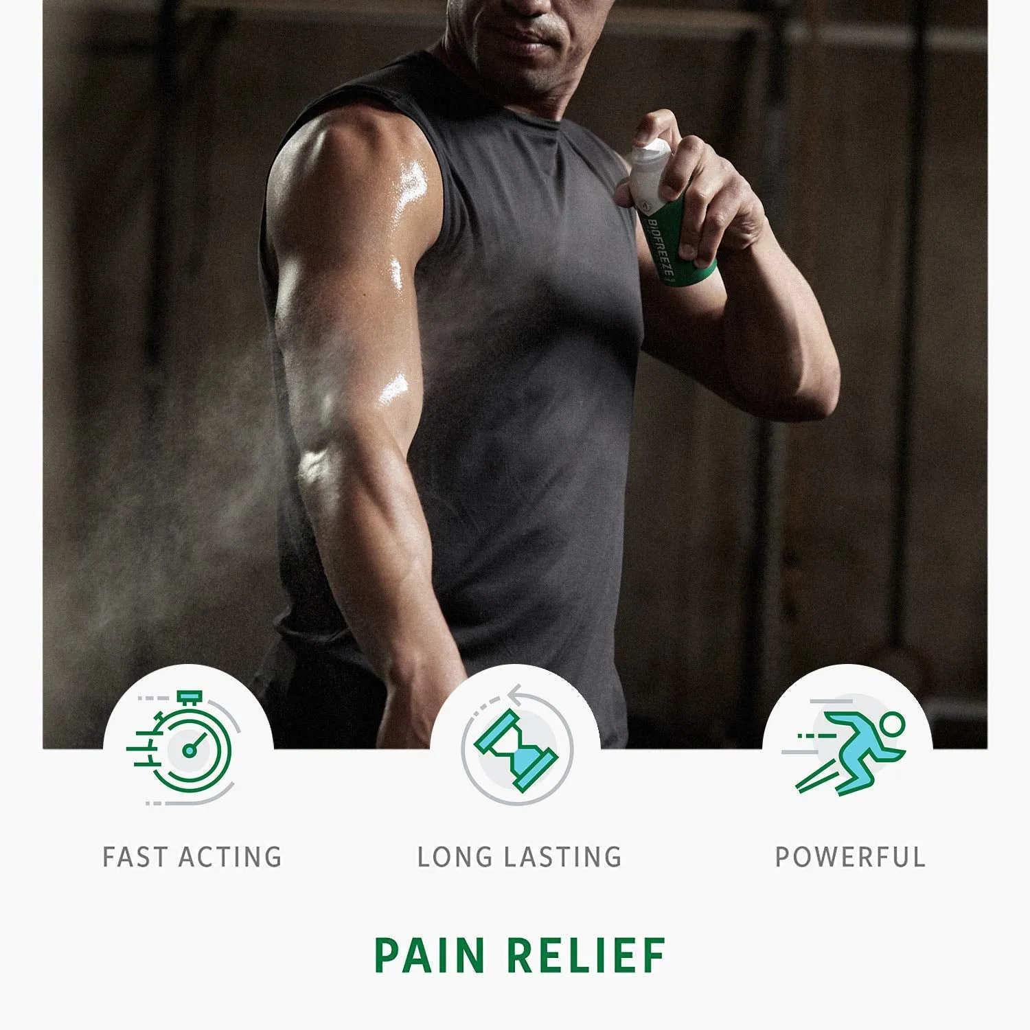 Biofreeze Pain Relieving Spray, 118 ml, Cooling Topical Analgesic, On-the-Go Use, Long Lasting, Soothing, Targeted Pain Relief, Cold Therapy for Athletes, Fast Acting for Muscle, Joint & Back Pain 118ml Pack of 1