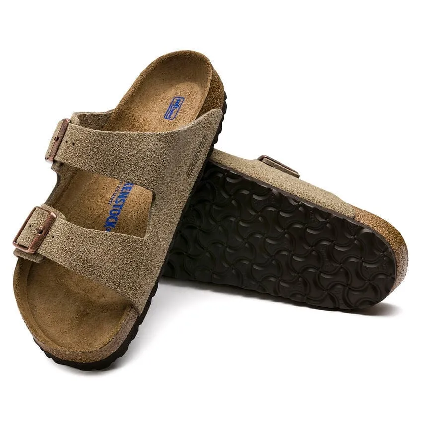 Birkenstock Arizona Narrow Soft Footbed Suede Leather Sandals