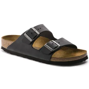 BIRKENSTOCK Arizona Oiled Leather Regular - Black