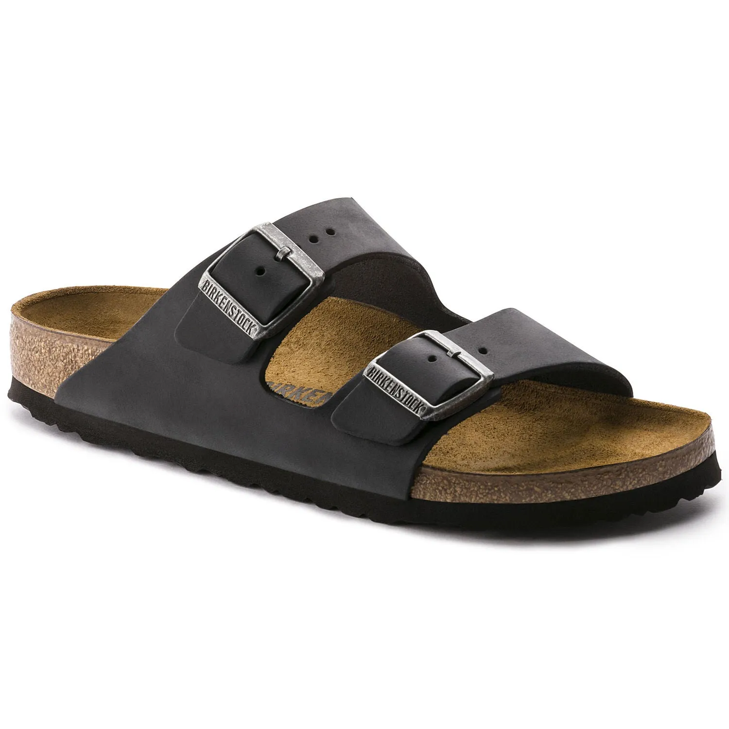BIRKENSTOCK Arizona Oiled Leather Regular - Black