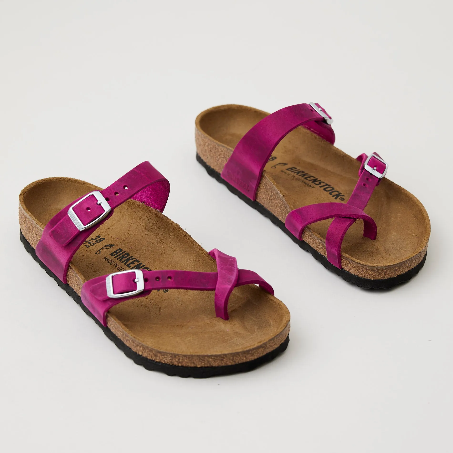 Birkenstock Fuchsia Oiled Leather Mayari Sandals