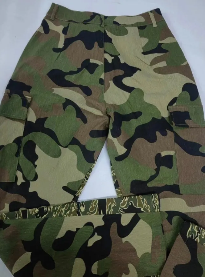Casual Fashion High Waist Camouflage Pants