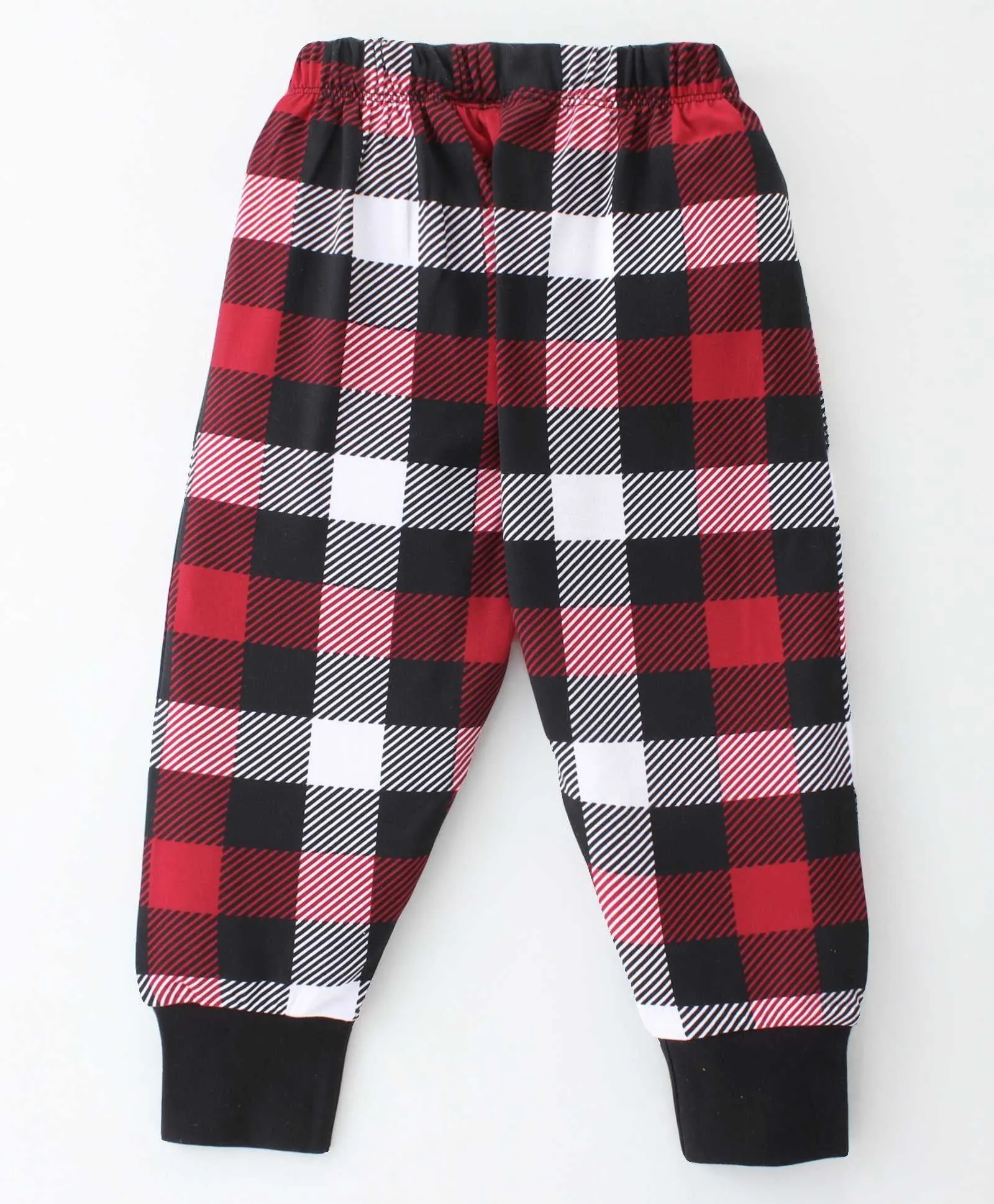 Checkered Printed Sweatshirt Jogger Set