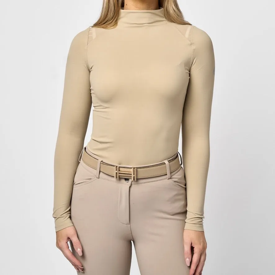 Chloe High Collar Technical Top - Cairo - Ladies
