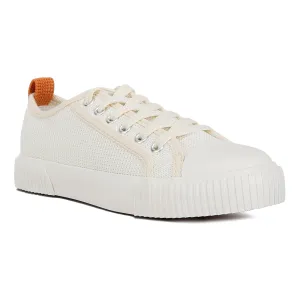 Chunky Sole Knitted Textile Sneakers