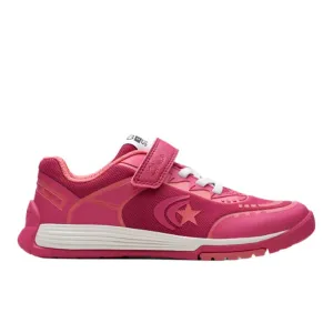 Clarks Girls Trainer Cici Star Flex K Pink Combi
