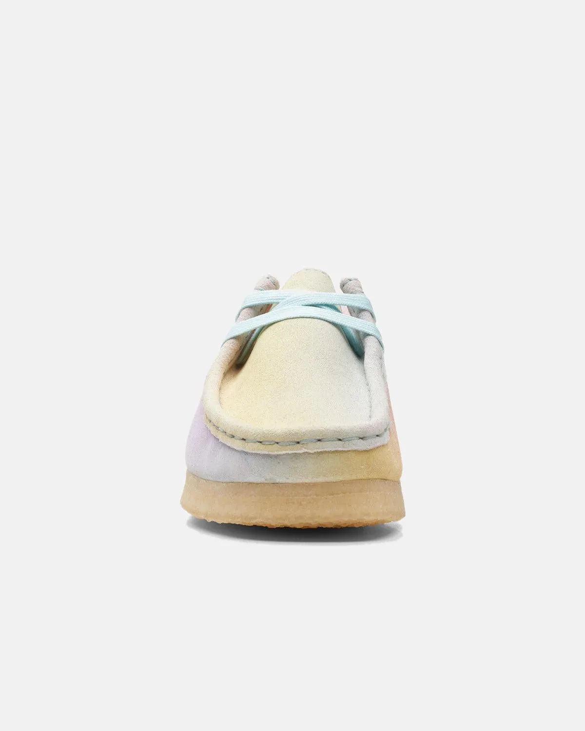 CLARKS ORIGINALS WOMENS WALLABEE SHOES WHITE BLUE