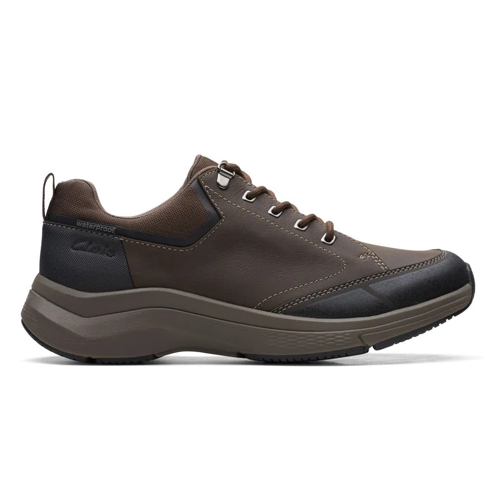 CLARKS WAVE 2.0 VIBE WATERPROOF DARK BROWN - MENS