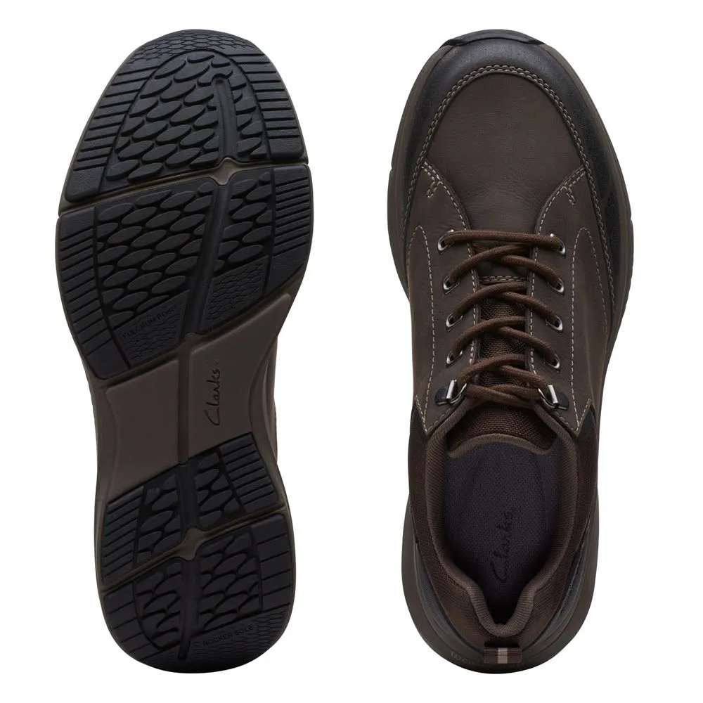 CLARKS WAVE 2.0 VIBE WATERPROOF DARK BROWN - MENS
