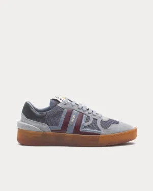 Clay Mesh Light Grey / Burgundy Low Top Sneakers