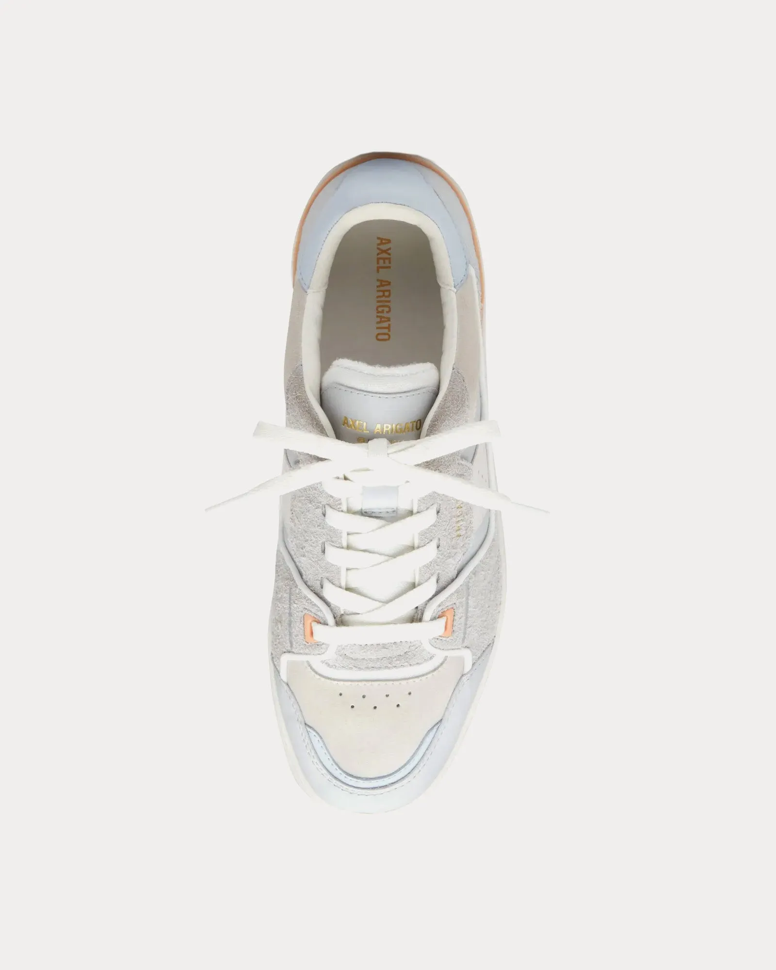 Clay Off White / Light Blue Low Top Sneakers