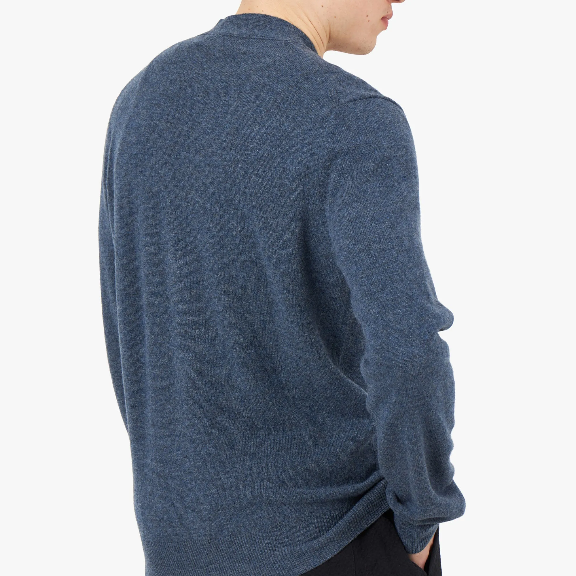 COMME des GAR�ONS PLAY Small Red Heart Cardigan / Navy