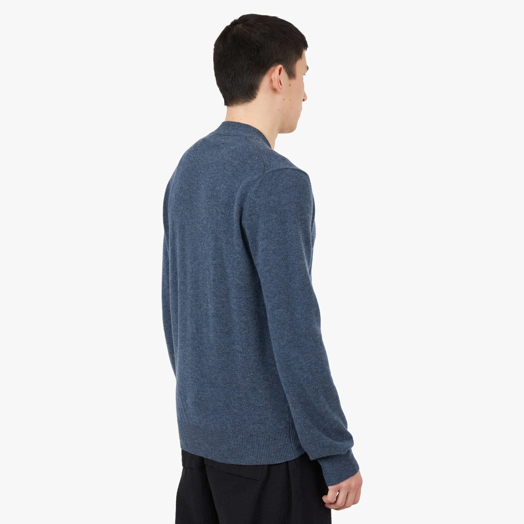 COMME des GAR�ONS PLAY Small Red Heart Cardigan / Navy