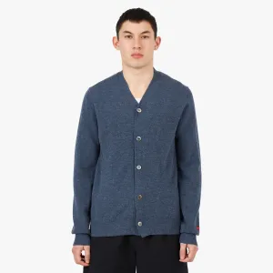 COMME des GAR�ONS PLAY Small Red Heart Cardigan / Navy