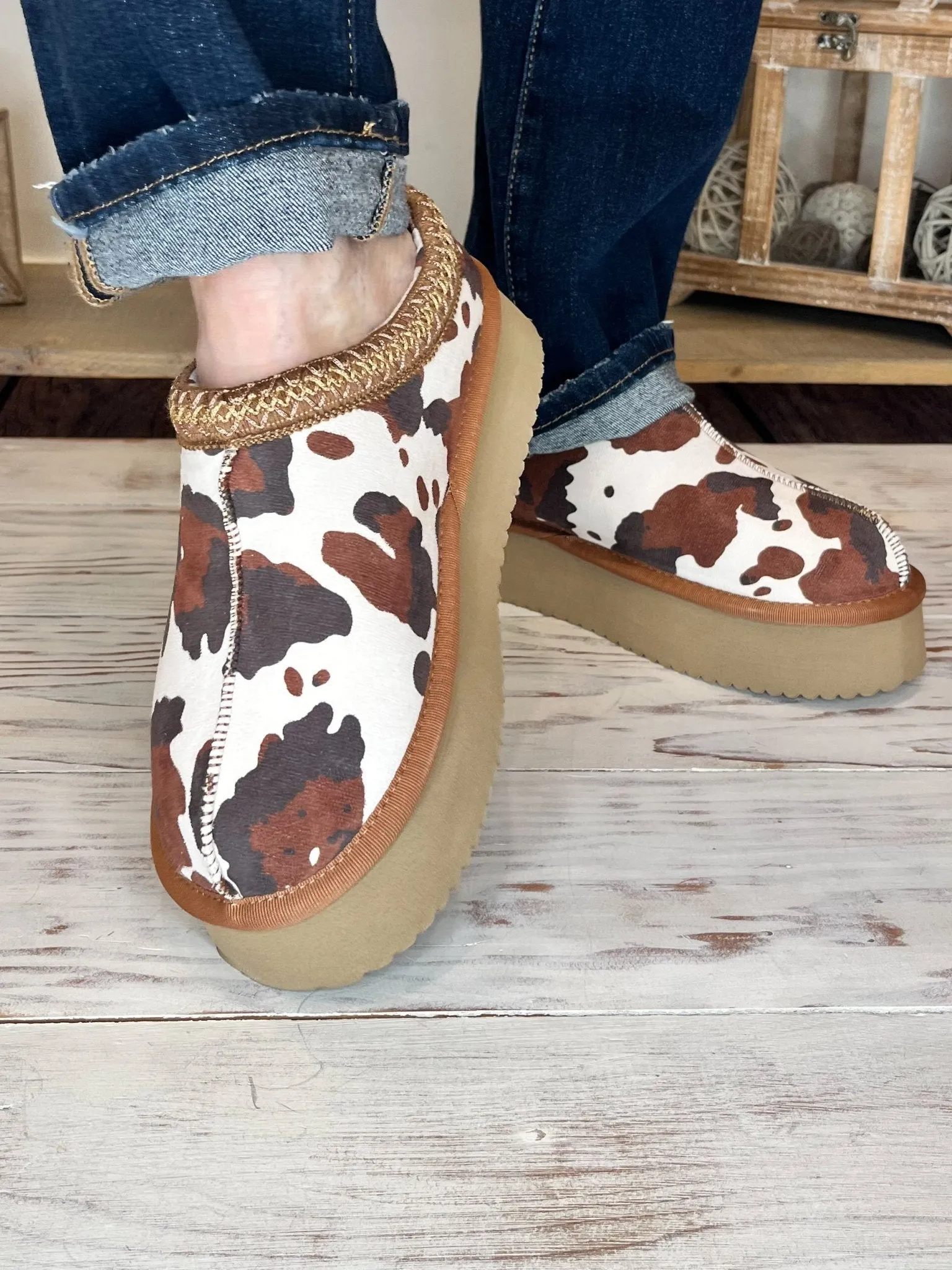 Corky's Footwear Pillow Talk Slipper Slip-on Shoe - Brown Cow
