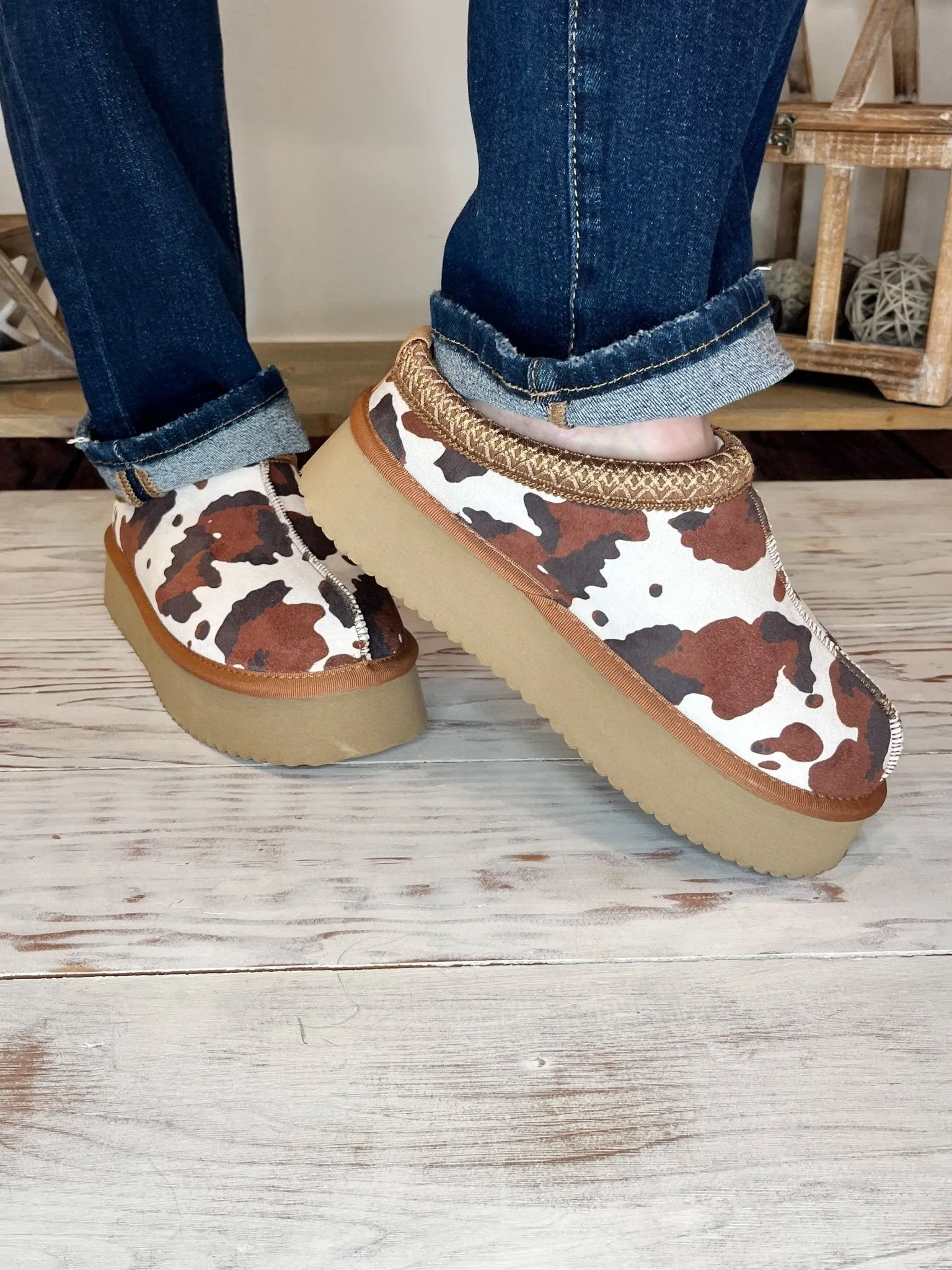 Corky's Footwear Pillow Talk Slipper Slip-on Shoe - Brown Cow