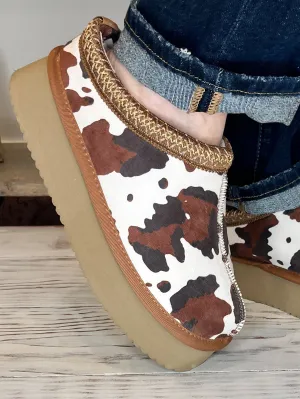 Corky's Footwear Pillow Talk Slipper Slip-on Shoe - Brown Cow
