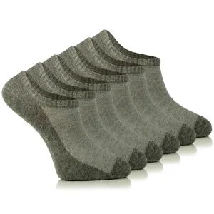Cotton No-Show Plain Socks for Men (Only Size 10-13), 6 Pairs