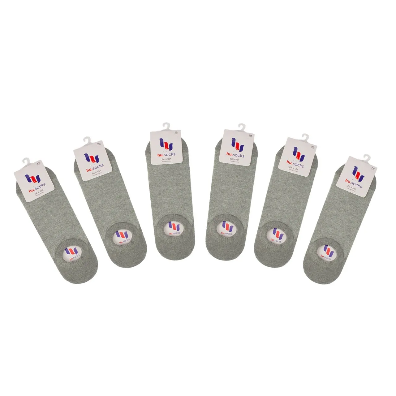 Cotton No-Show Plain Socks for Men (Only Size 10-13), 6 Pairs