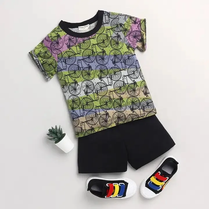 Cycle Printed Half Sleeves Set