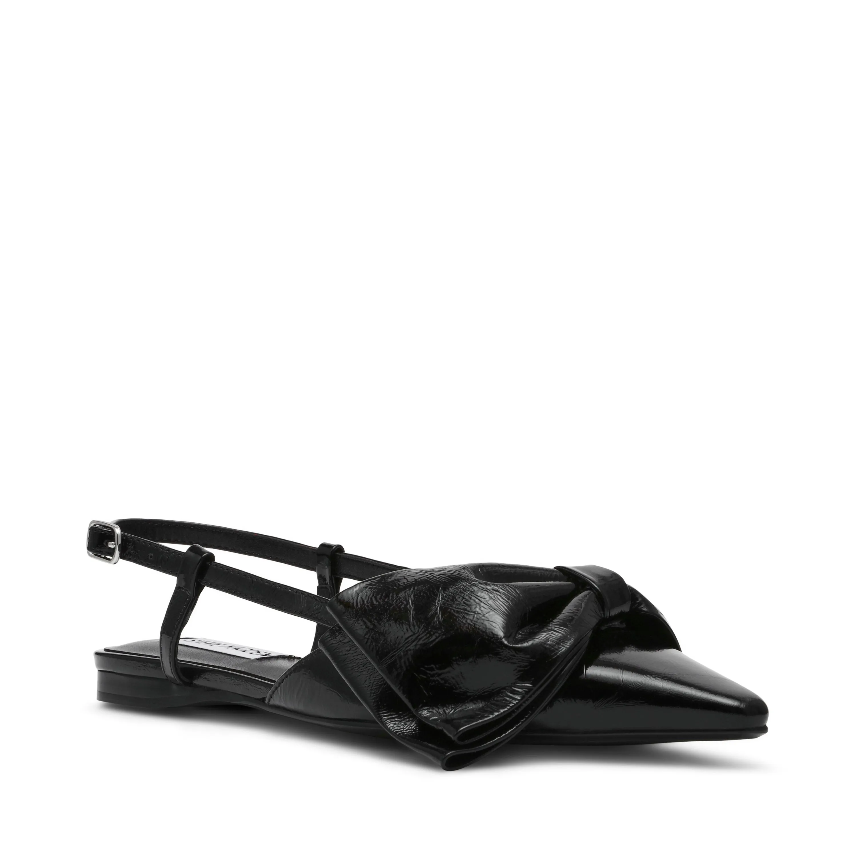 Dazzled Flat Shoe BLACK LEATHER