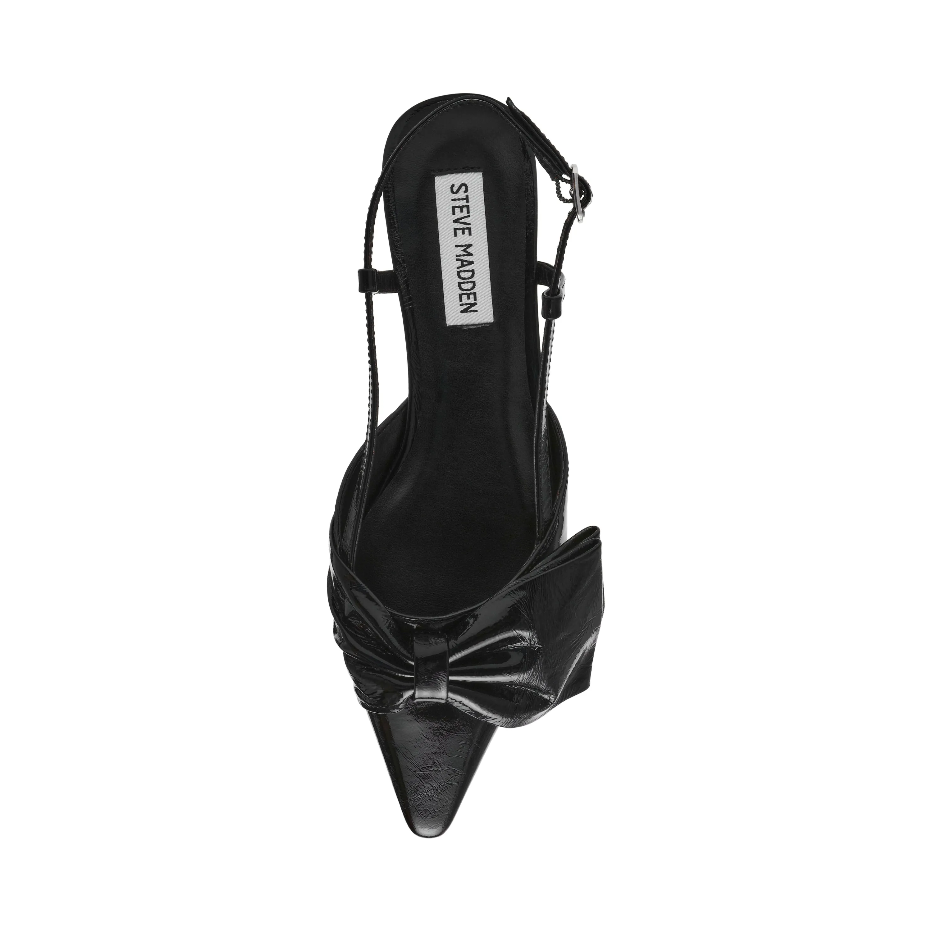 Dazzled Flat Shoe BLACK LEATHER