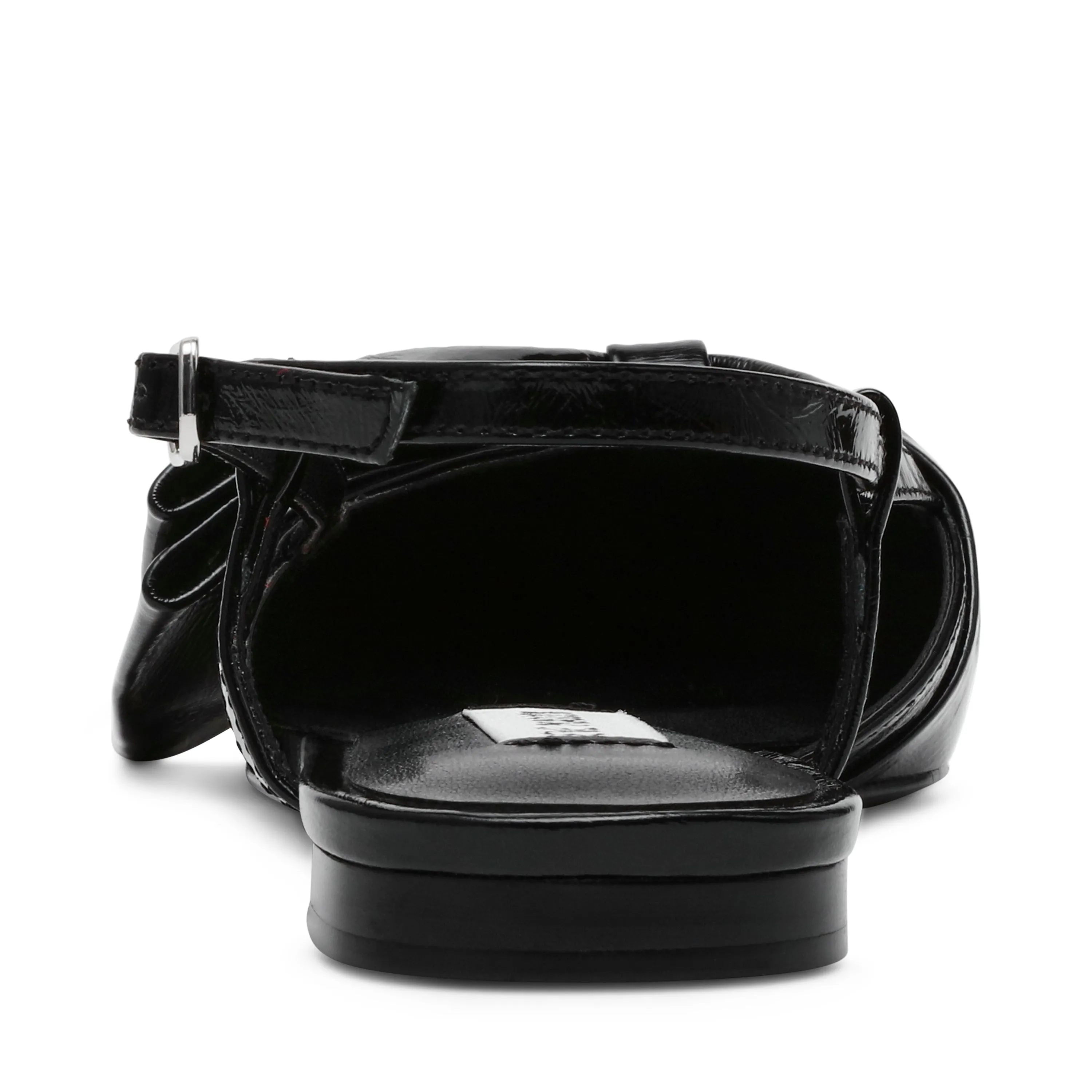 Dazzled Flat Shoe BLACK LEATHER