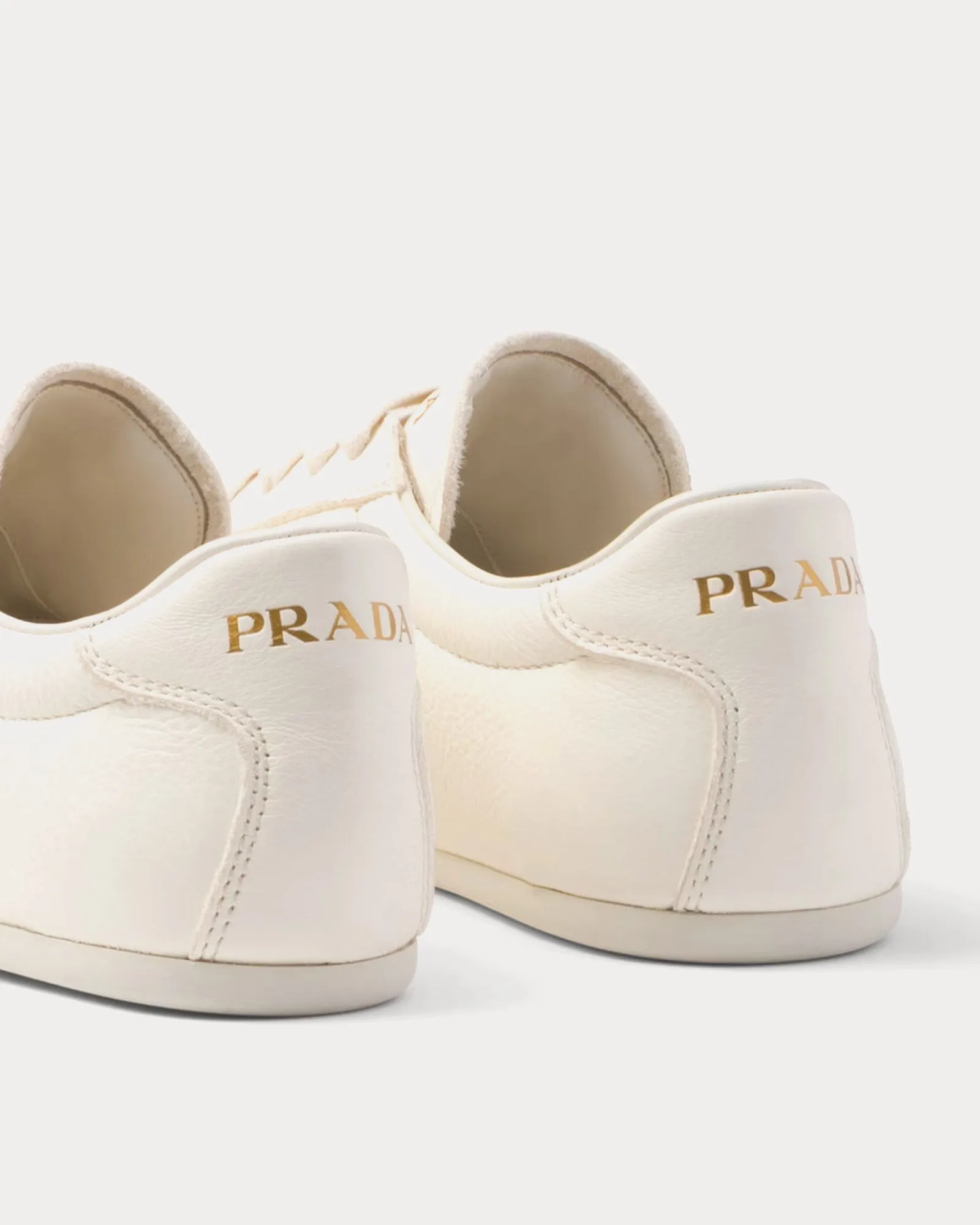 Deer Leather Ivory Low Top Sneakers