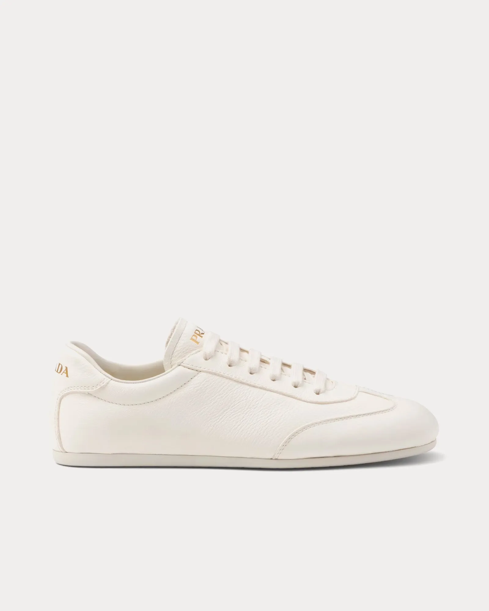 Deer Leather Ivory Low Top Sneakers