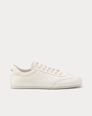 Deer Leather Ivory Low Top Sneakers