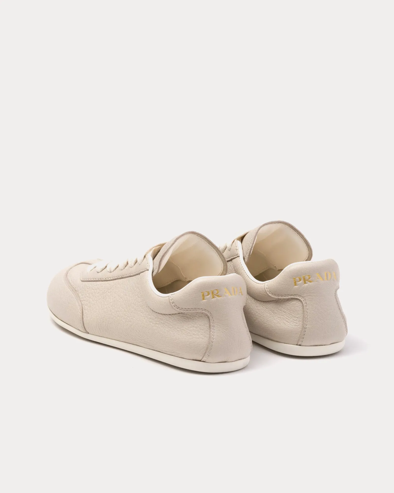 Deer Leather Pumice Stone Low Top Sneakers