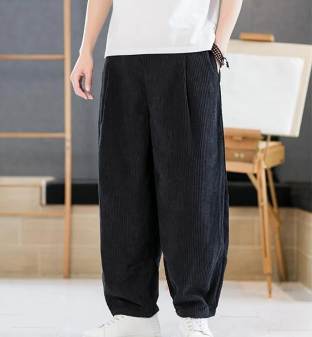 Depslee Baggy Hip Hop Streetwear Harem Pants for Men,Casual Fashion Elastic Waist Dance Skateboard Sweatpants