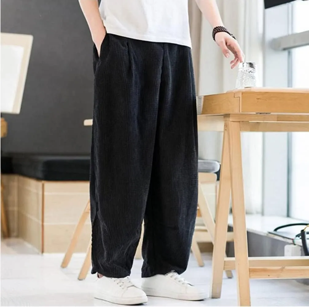 Depslee Baggy Hip Hop Streetwear Harem Pants for Men,Casual Fashion Elastic Waist Dance Skateboard Sweatpants