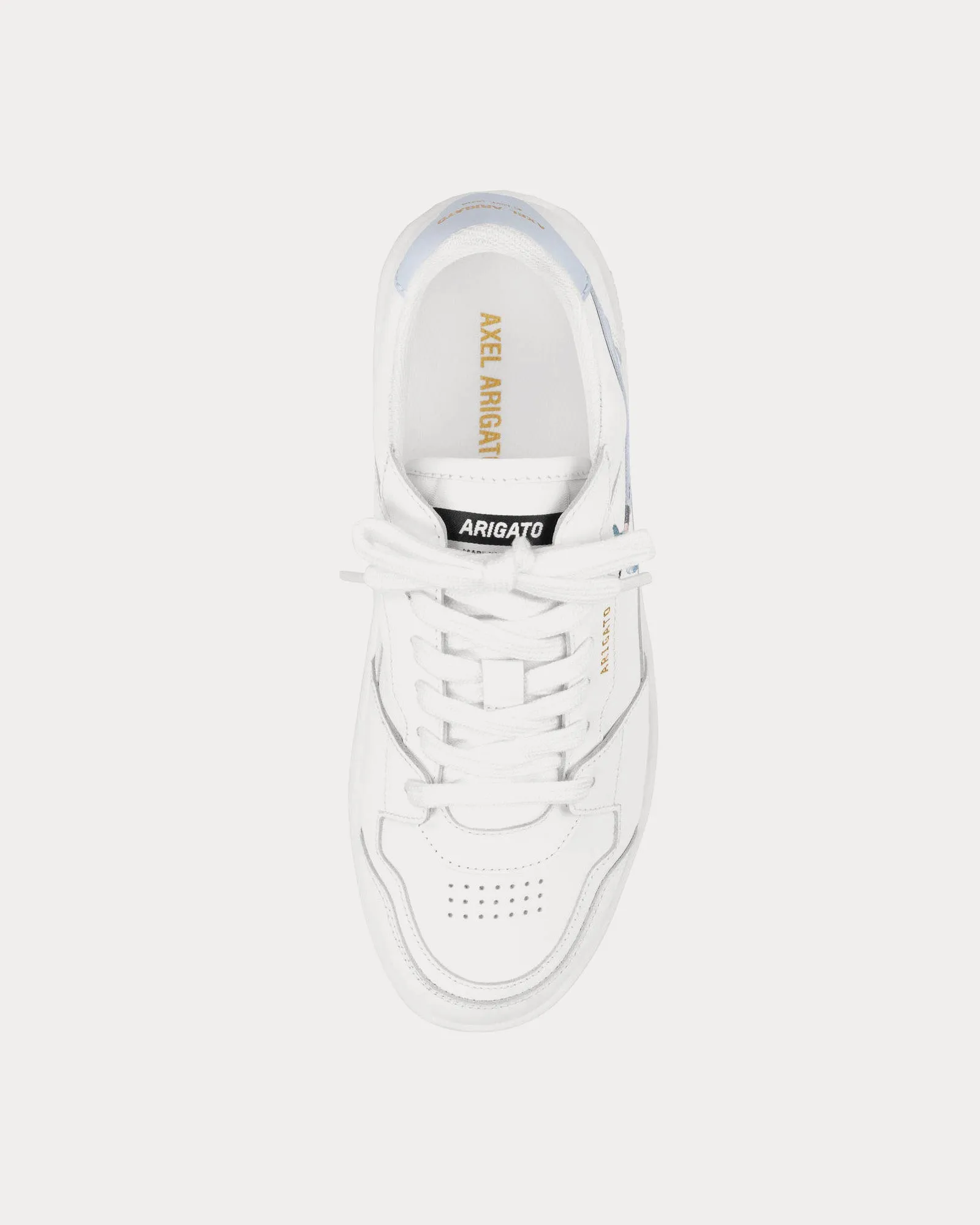 Dice Lo Bee Bird White / Light Blue Low Top Sneakers