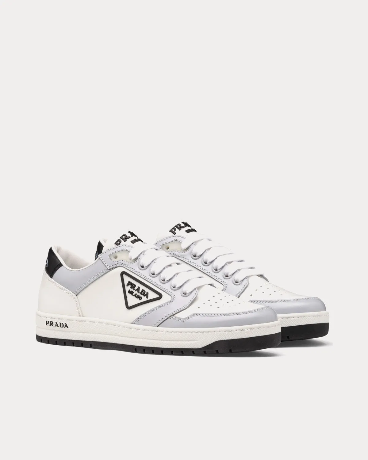District White / Cornflower Blue Low Top Sneakers